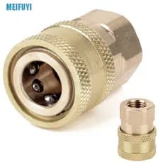 (Meifuyi) 1 Pç 1/4 " NPT Latão Feminino Engate Rápido Para Lavadora De Pressão COD