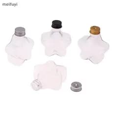 [MF] Garrafa De Plástico Com Estrela Fofa De 200ML , Leite Transparente , Chá , Café , Copo De Água , Suco , Garrafas De