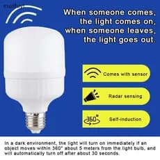 [MF] Sensor De Lâmpada De Indução Liga/Desliga Automática Movimento Automático LED Inteligente Ativada Por Voz 220V Luz