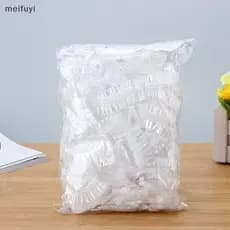 [MF] 100 Peças Protetores De Orelha Descartáveis Transparentes À Prova D'água Tintura De Cabelo De Plástico Coloridos [B