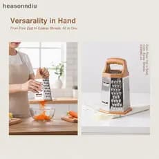 [heasonndiu] Ralador De Alimentos De Aço Inoxidável 6 Em 1 , Fatiador Sem BPA , Aparelho De Cozinha Multiuso Para Tritur