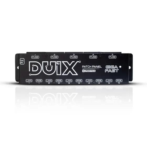 Patch Panel Poe 5 Portas GIGA 12v/24v/48v - DUIX