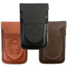 Kit 3 Bainha Capinha De Celular Em Couro Legitimo - Vários Modelos Novos