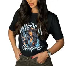 Camiseta T-Shirt Country Cowgirl Barretos Lançamento 2025