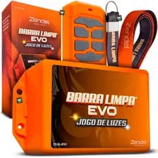 Jogo de Luzes Farol Bivolt Central Barra Limpa EVO Pisca Alternado Caminhão Zendel