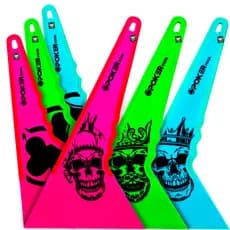 Espátula Batedor Raspador C/ Borda Borracha para Insulfilm Pelicula Ppf Poker Tool