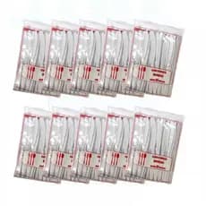 Kit 200 Faca Refeição Master Branca 18cm