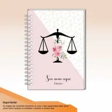 Caderno personalizado profissões - direito