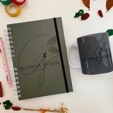 KIT CADERNO E CANECA