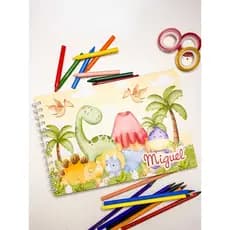 Caderno de desenho personalizado - folhas personalizadas