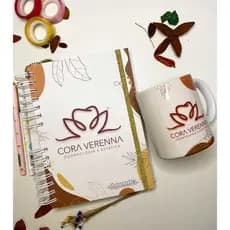 KIT AGENDA PERMANENTE E CANECA PERSONALIZADOS