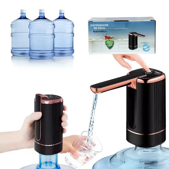 Bomba Elétrica Dispenser De Galão Universal Com Carregamento USB Para Galão Garrafão De Água luxo