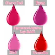 Pigmento Líquido para Gloss Labial 10ml - Diversas Cores - Corante para Gloss