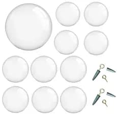 Bola De Vinil Plástico Decoração 40cm Atacado Kiko Grande 10un transparentes