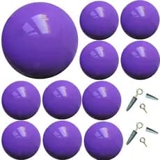 Bola De Vinil Plástico Decoração 40cm Atacado Kiko Grande 10un Roxo Violeta Lilás