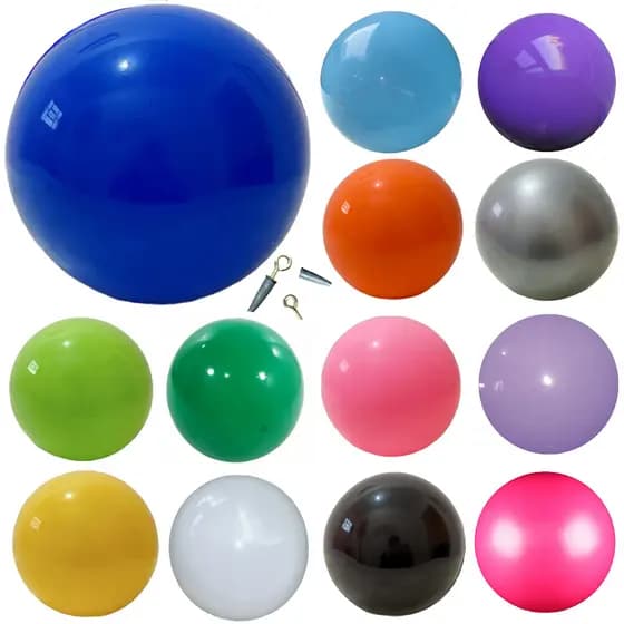 Bola De Vinil Grande Decoração 40cm Atacado Kiko Grande 10un