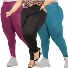 Calça Legging Plus Size Feminina 3D Disco Cintura Alta academia Suplex 2910