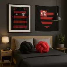 Almofada Nozinho Decorativa Nó Escandinavo para Decoração Sala e Quarto Almofada Estilo Moderno Camisa Time de Futebol
