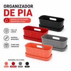 Porta Detergente Organizador Pia Cozinha Escorredor