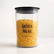 Pote Hermético Batata Palha 1000ml Organizador Mantém Crocante Tampa com Vedação