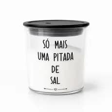 Pote Hermético 600 ml de Sal Decorado