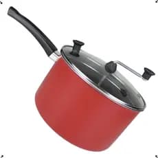 Panela Pipoqueira Antiaderente Top 4 L Faz Pipoca De Doce / Sal Oferta Tampa de Vidro