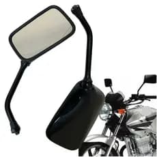 retrovisor twister nx4 falcon preto quadrado mod original alta qualidade promocao