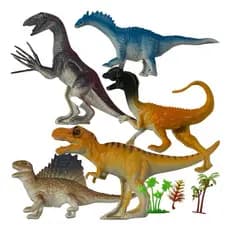 Dinossauro Kit 5 Unidades Brinquedo Dino Grande Pronta Entrega