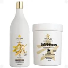 Kit Pó Descolorante Dyusar Azul + Ox 30 Vol Clareamento Profissional Promoção
