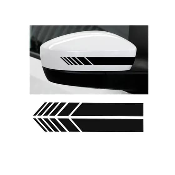 Adesivo Carro Universal para Retrovisor Faixa Tuning (Par)