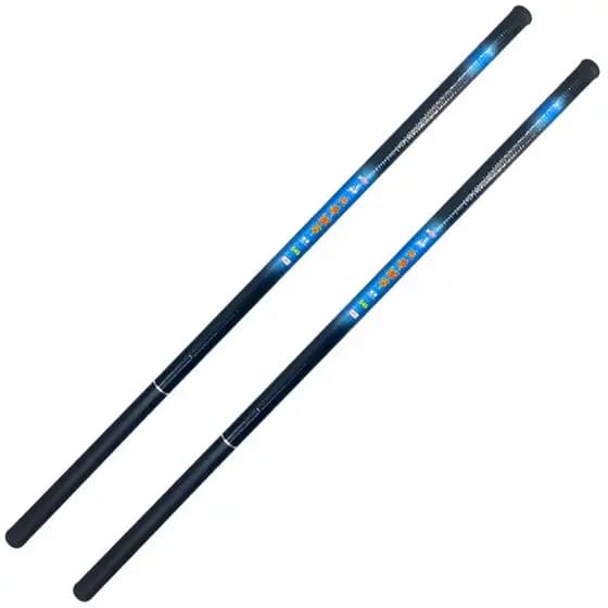 Kit 02 Vara Telescópica De Pesca de mão 1,80m 2,40m 3,00m 3,60m 4,00m 5,00m 5,40m fibra de carbono e vidro