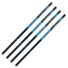 Kit 04 Vara Telescópica De Pesca Ultra Leve de mão 1,80m 2,40m 3,00m 3,60m 4,00m 5,00m 5,40m em fibra de carbono e vidro