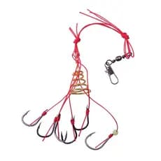 Kit com 08 Chuveirinhos Nº6 com 06 Anzois cada Pesca Anzol Tilápia Curimba Piau Carpa Cabeçuda