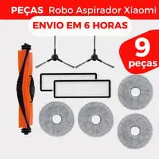 Kit Acessórios de Reposição Compatível Peças do Robô Aspirador Xiaomi Robo Aspirador S20+ X20 Plus
