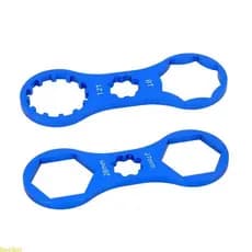 liweike 2 Peças Tampas Garfo Dianteiro Bicicletas Chave Inglesa Ligas Alumínio Ferramenta Remoção Bici