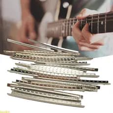 liweike 24 Peças Cuproníquel 2 4 2 7 2 9mm Largura 24 Trastes Conjuntos Fio Traste Guitarra