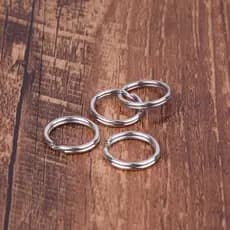 Liw 30 Peças 15mm Chaveiro Aço Inoxidável Fivela Anel