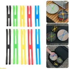 liweike 5 Unidades Faixas Elásticas Borracha Para Embrulho Saco, Silicone