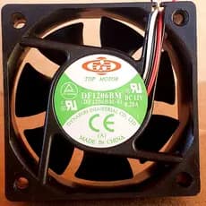 Cooler Ventoinha Fan 60x60x25 Mm 12v 0.20a 3 Fios