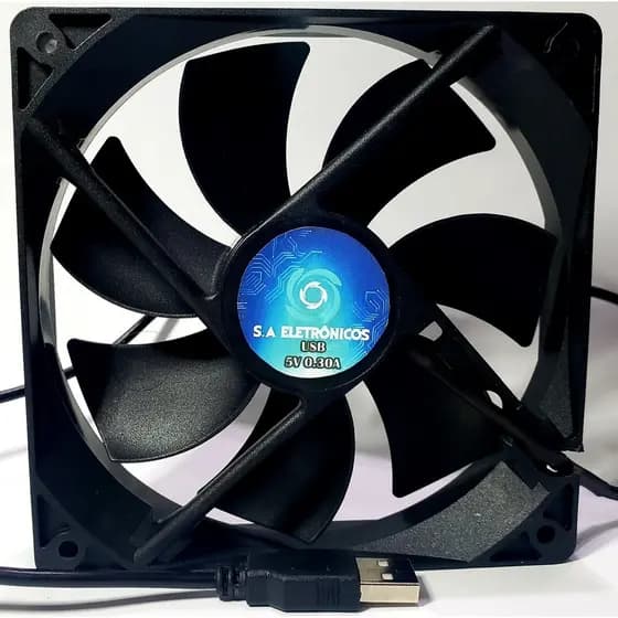 Cooler Ventoinha Usb Para Resfriamento 120x120x25mm 12cm