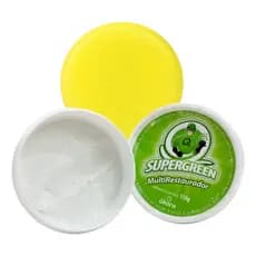 Pasta Restauradora Multirestaurador De Inox Limpa Metais Prata Manchas + Esponja Ákora Ecogreen