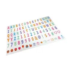 Letras Extras Avulsas Para uso em Luminária Light Box Tamanho A4 Cartela Preta Colorida Emojis