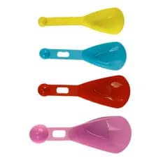 Kit Medidor De Cozinha 4 Pçs Colheres Pás Medidores Receitas