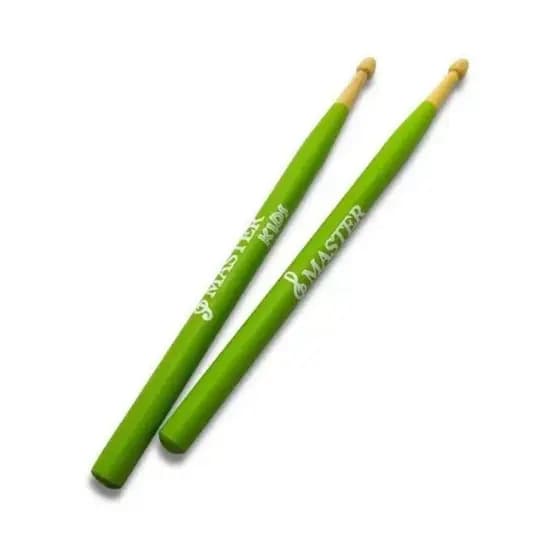 Baqueta Infantil Par Master Kids Colors Verde Liverpool