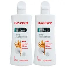2UN Hidratante Leite Aveia Hipoalergenico 400ml Davene