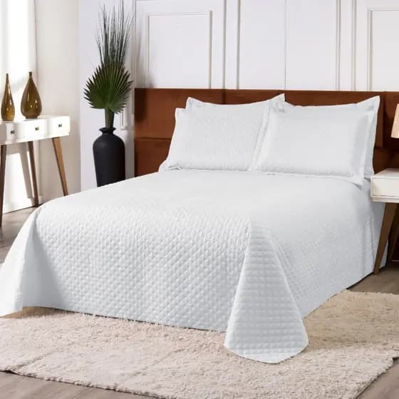 Cobre Leito Clean Queen 3 Peças Várias Cores