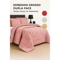 Edredom Solteiro Casal Queen e King Liso Dupla Face Ideal para Todas as Estações Grosso 400 Fios MicroPercal