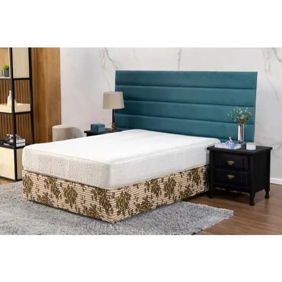 Saia Box Fit Estampada ou Liso  – Solteiro, Casal, Queen e King Malha Gel Decorativa e Moderna