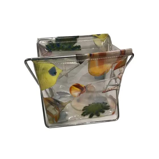 Porta Treco Pincel Maquiagem Dobravel de Plastico
