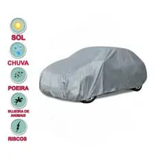 Capa Para Cobrir Carro Forrada 100% Impermeável Proteção Total Sol Chuva Riscos Resistente